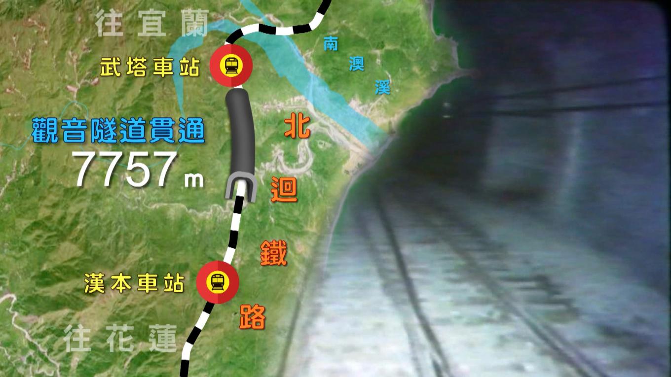 十大建設-北廻鐵路工程-觀音隧道