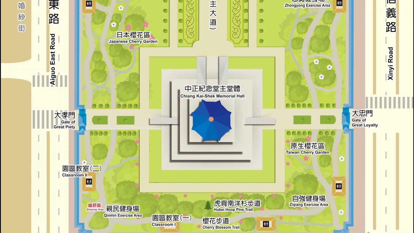 中正紀念堂園區平面圖