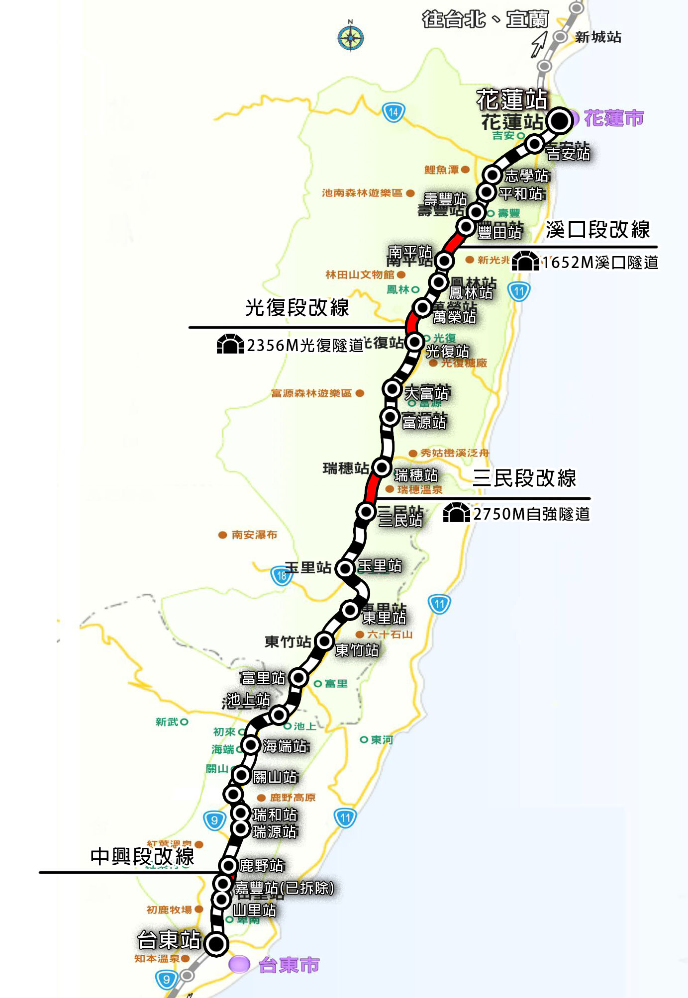 東線鐵路自強隧道拓寛工程
