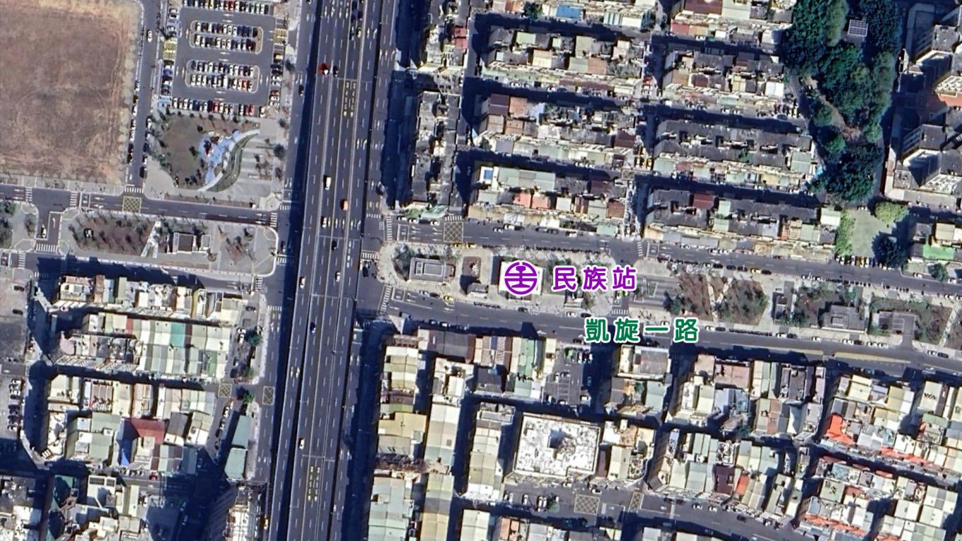 鐵路地下化計畫-高雄市區計畫新設車站-民族站位置