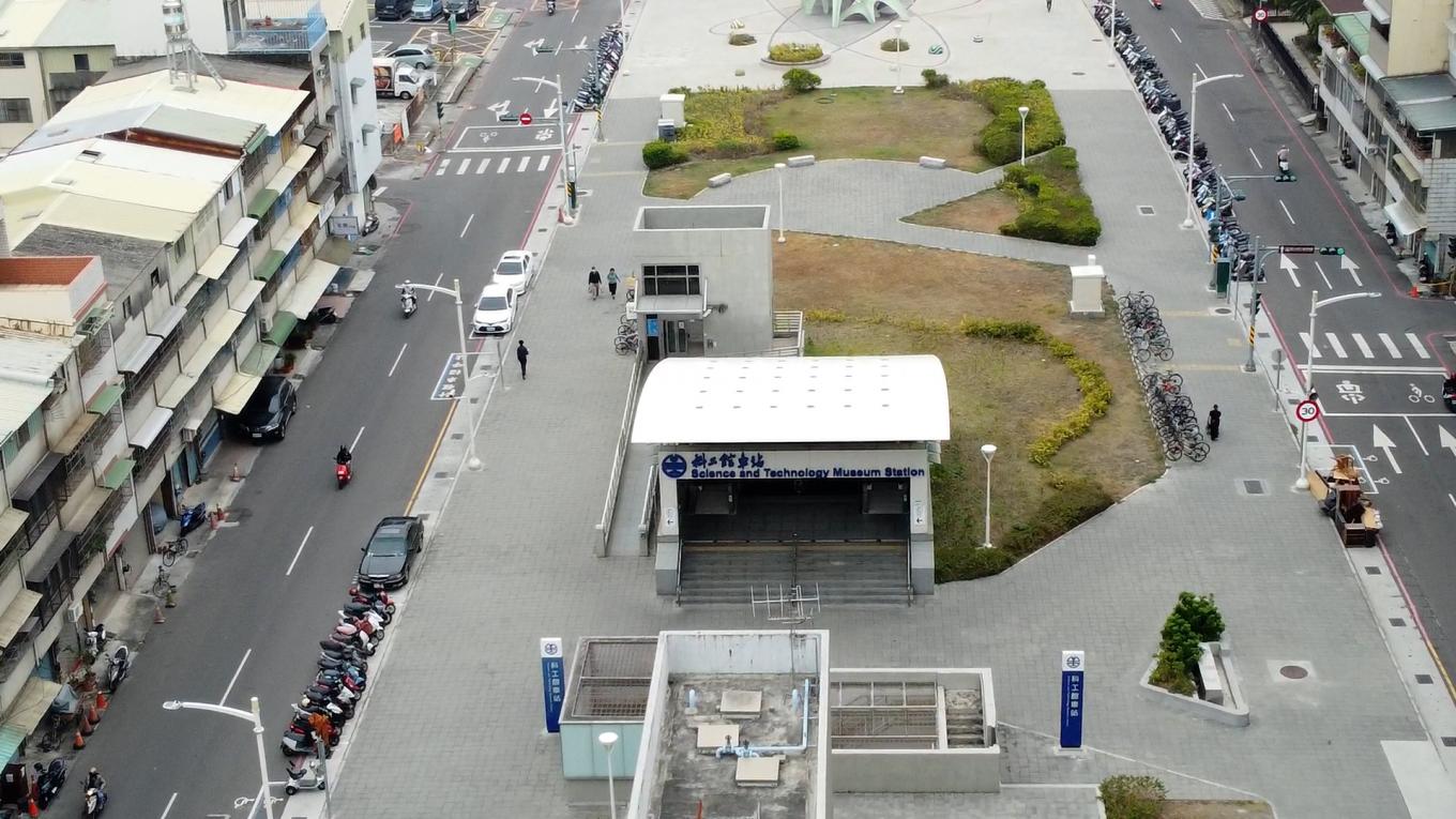 鐵路地下化計畫-高雄市區計畫新設車站-科工館站站體空拍