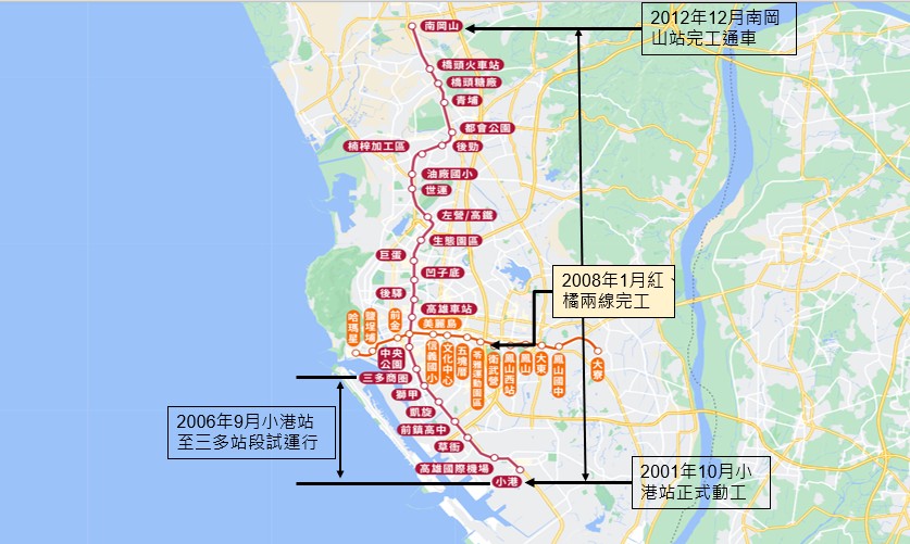 高雄捷運發展歷程