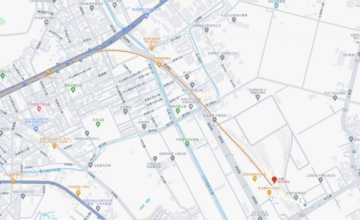 高雄捷運橘線沿線車站介紹-大寮站(OT1)位罝