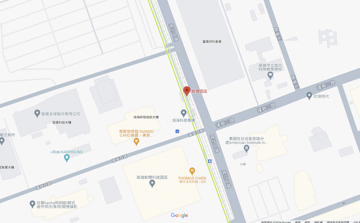 高雄環狀輕軌沿線車站介紹-軟體園區站(C7)位置