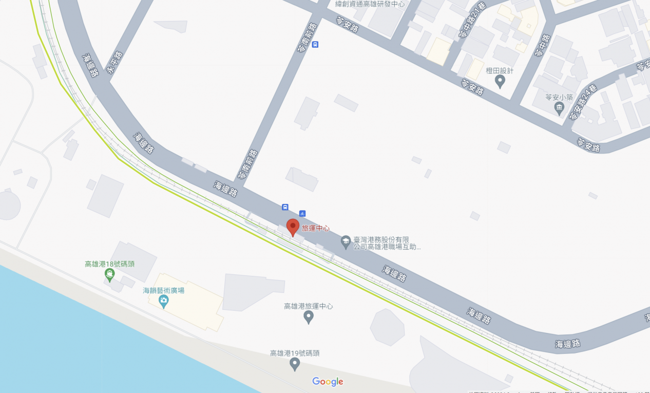 高雄環狀輕軌沿線車站介紹-旅運中心站(C9)位置