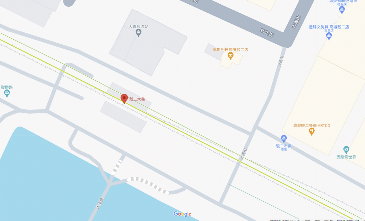 高雄環狀輕軌沿線車站介紹-駁二大義站(C12)位置