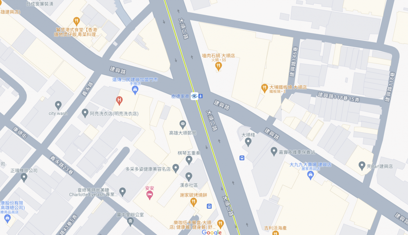 高雄環狀輕軌沿線車站介紹-樹德家商站(C29)位置