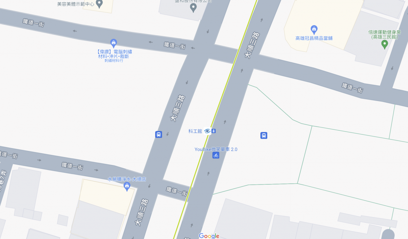 高雄環狀輕軌沿線車站介紹-科工館站(C30)位置
