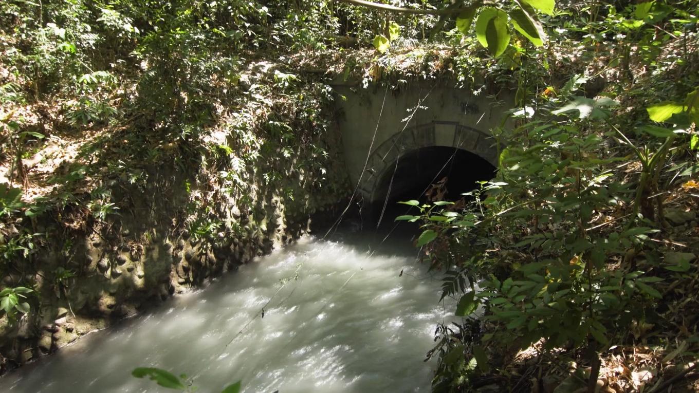 舊寮圳:大津進水口引水後進入尾寮山隧道水口