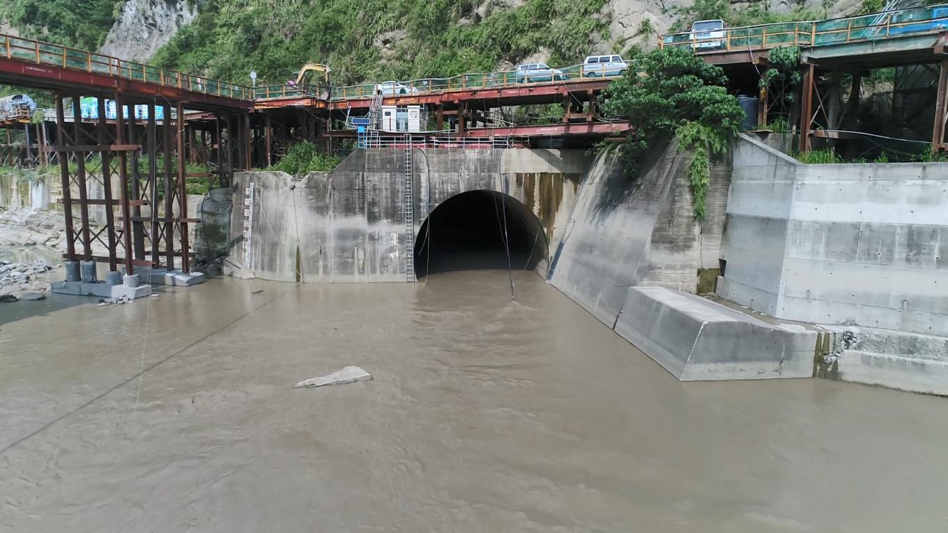 曾文水庫發電廠尾水出口