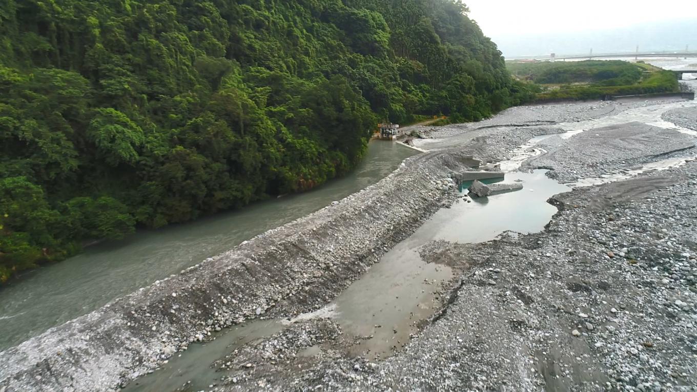 壽豐溪流域溪口電廠取水口及臨時堤堰