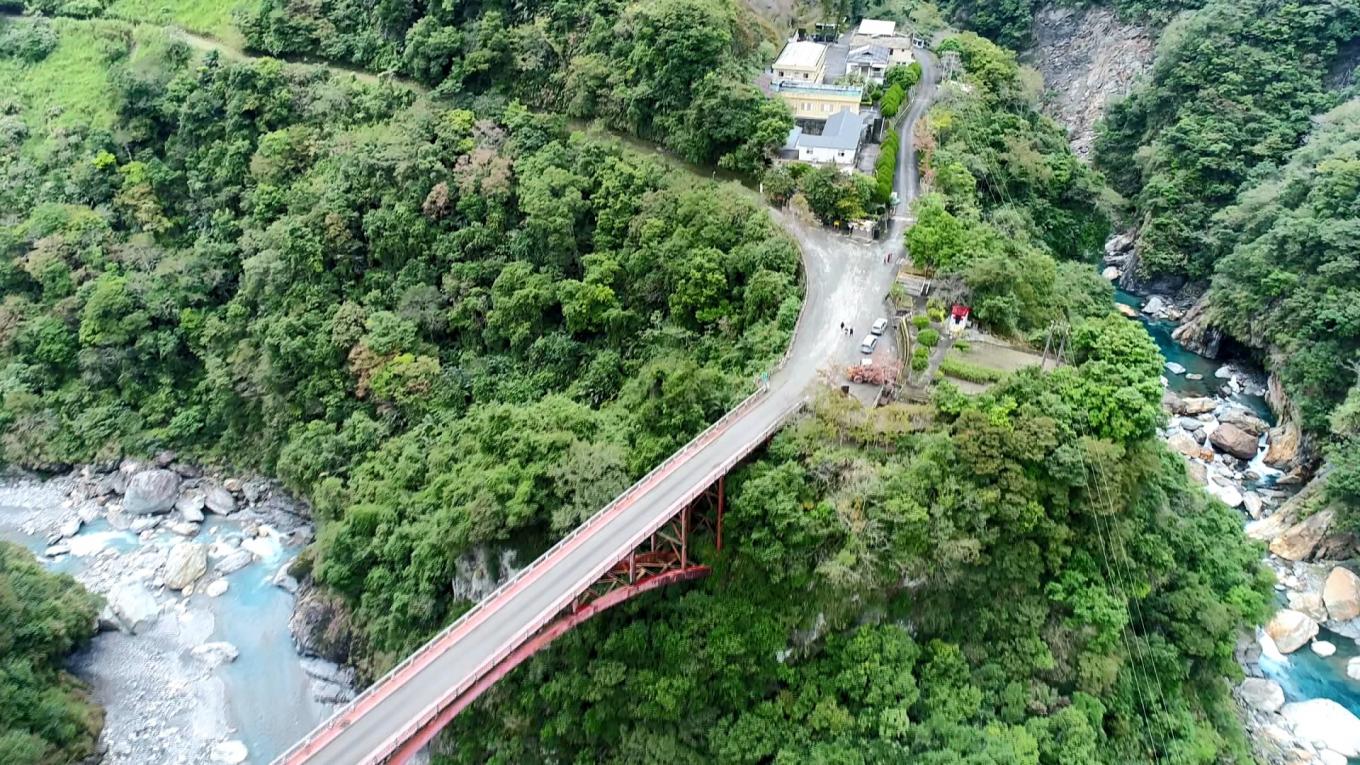 木瓜溪流域龍澗電廠附近遠眺