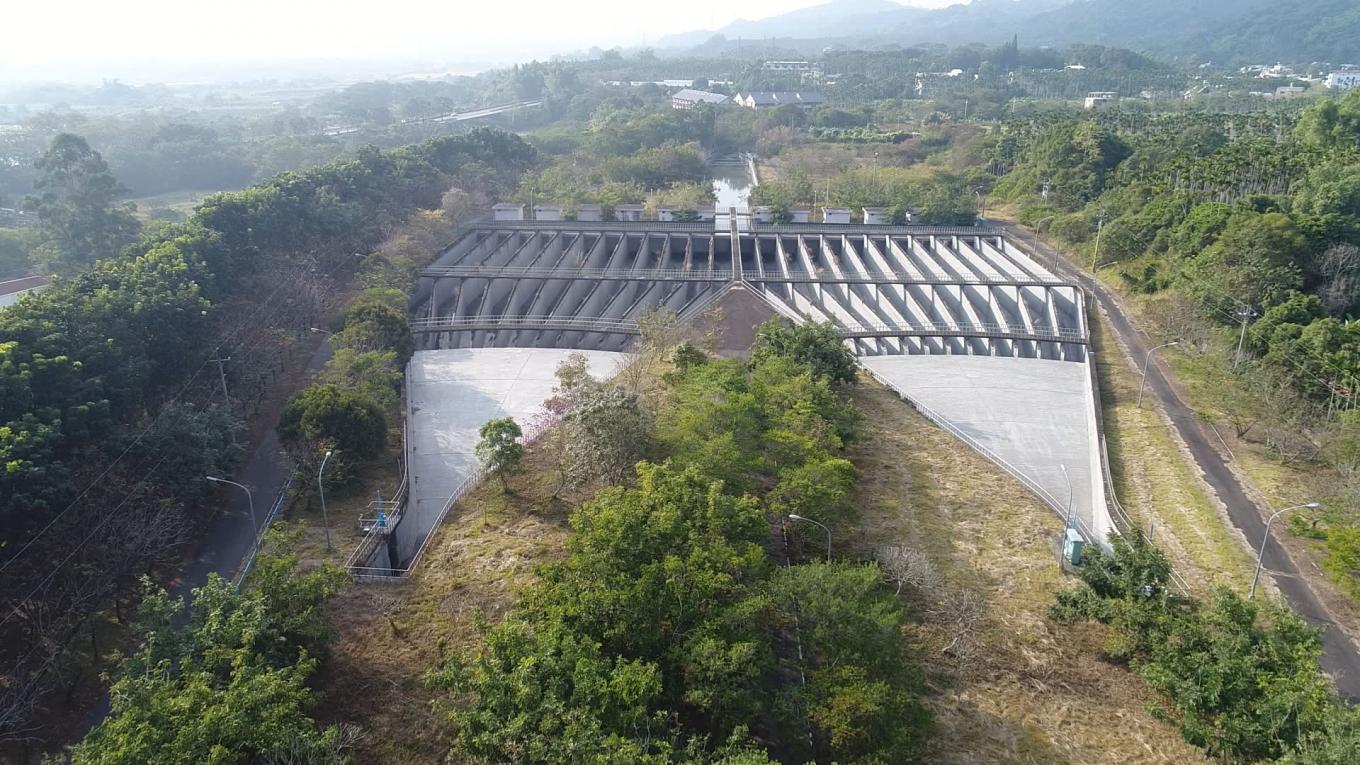 濁水溪集集攔河堰北岸沈砂池