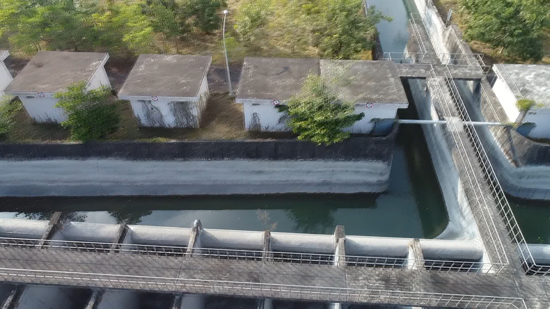 濁水溪集集攔河堰北岸沈砂池
