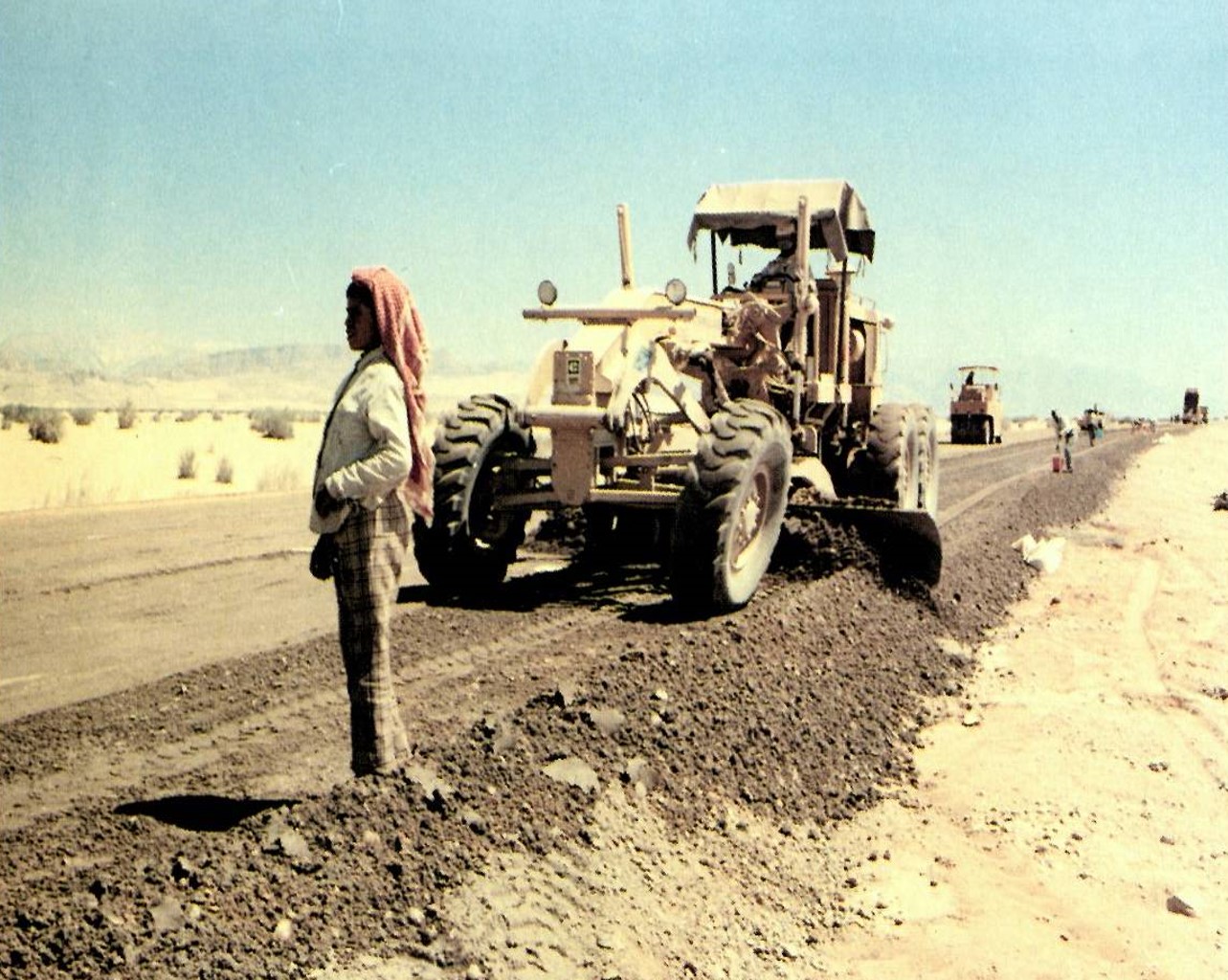 榮工處承接的沙烏地麥哈公路工