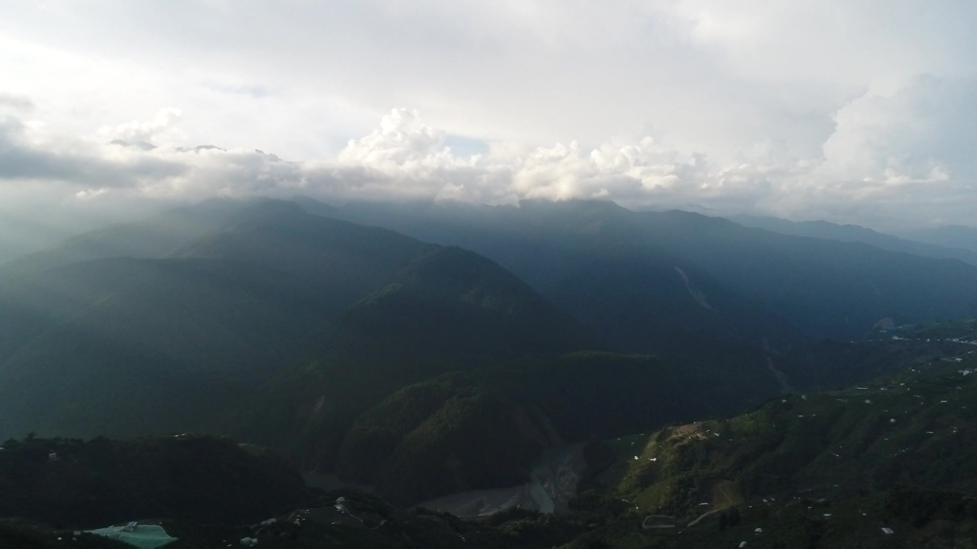 大甲溪流域俯瞰