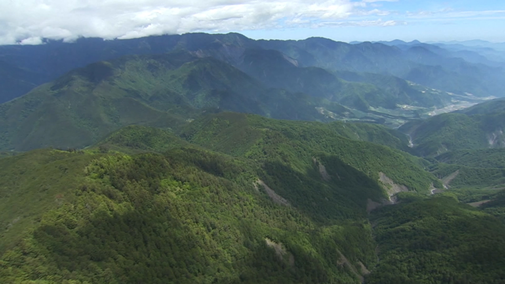 大甲溪流域山區俯瞰