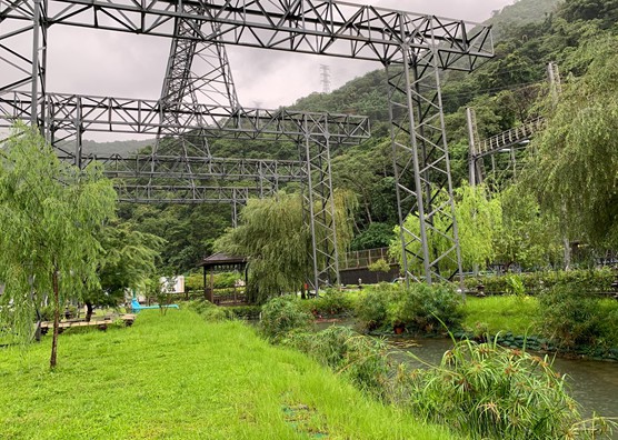 天輪舊161KV開關場拆除後改為電力花園