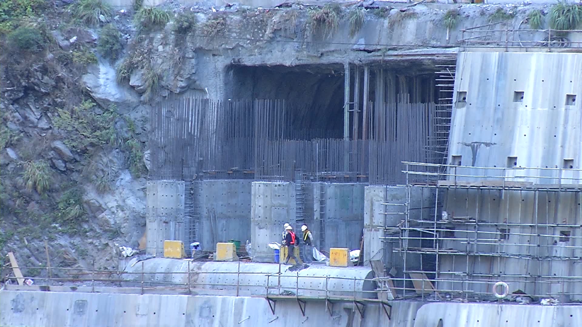 大甲溪流域青山電廠新建尾水隧道情形