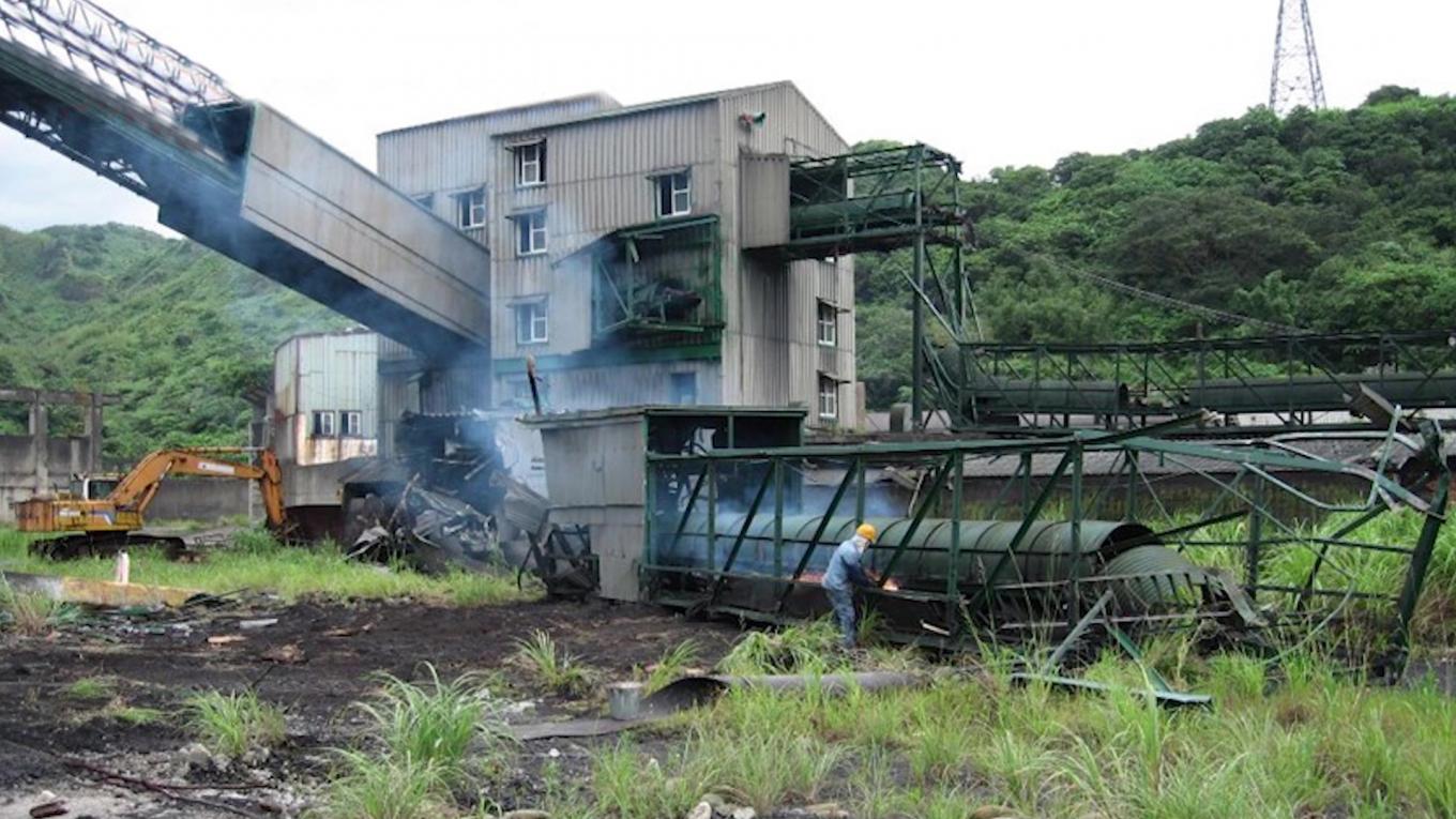 深澳電廠拆除煤場設備舊照