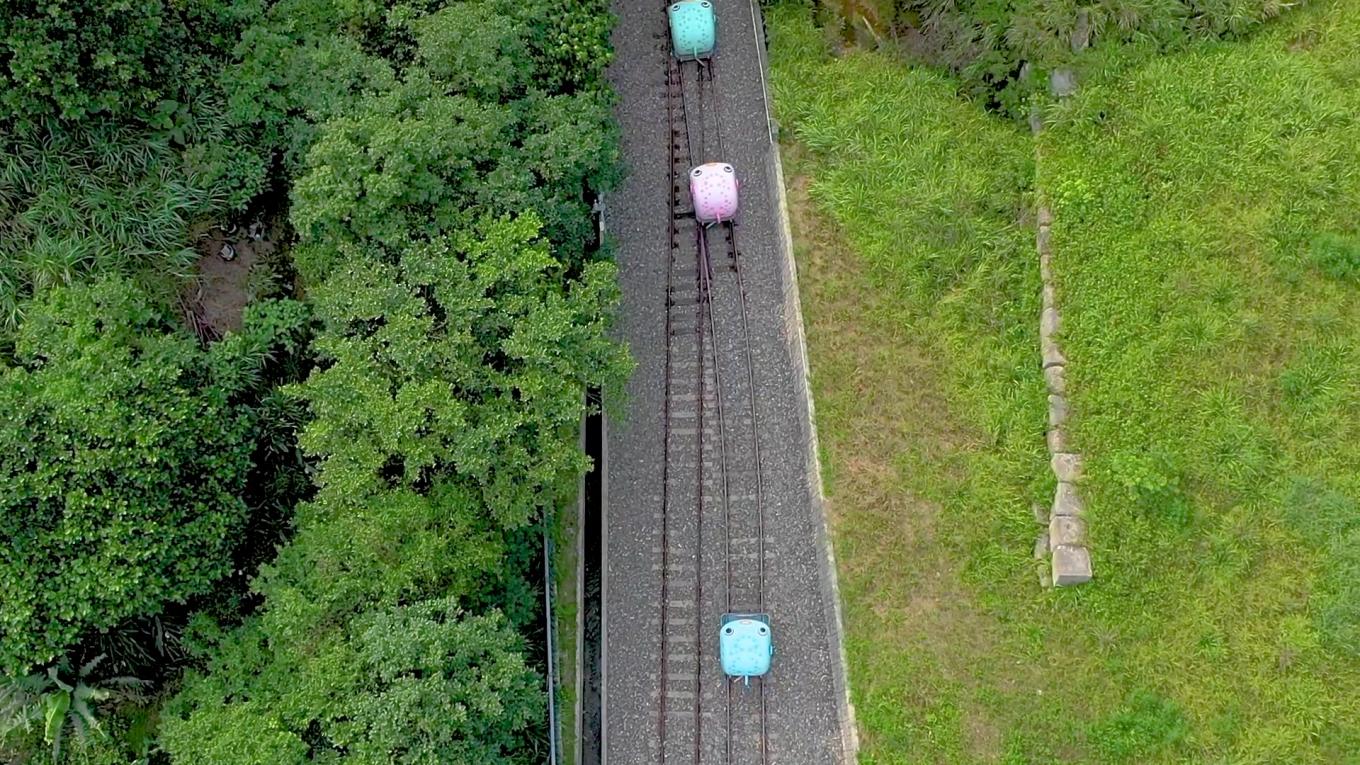 原八斗子與深澳間軌道改裝成的鐵道自行車車站