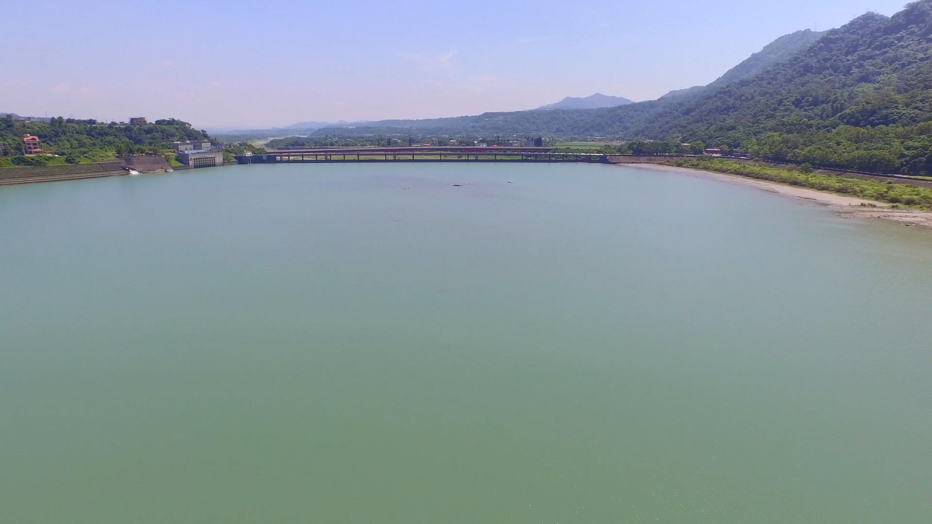 石門水庫桃園大圳進水口遠眺