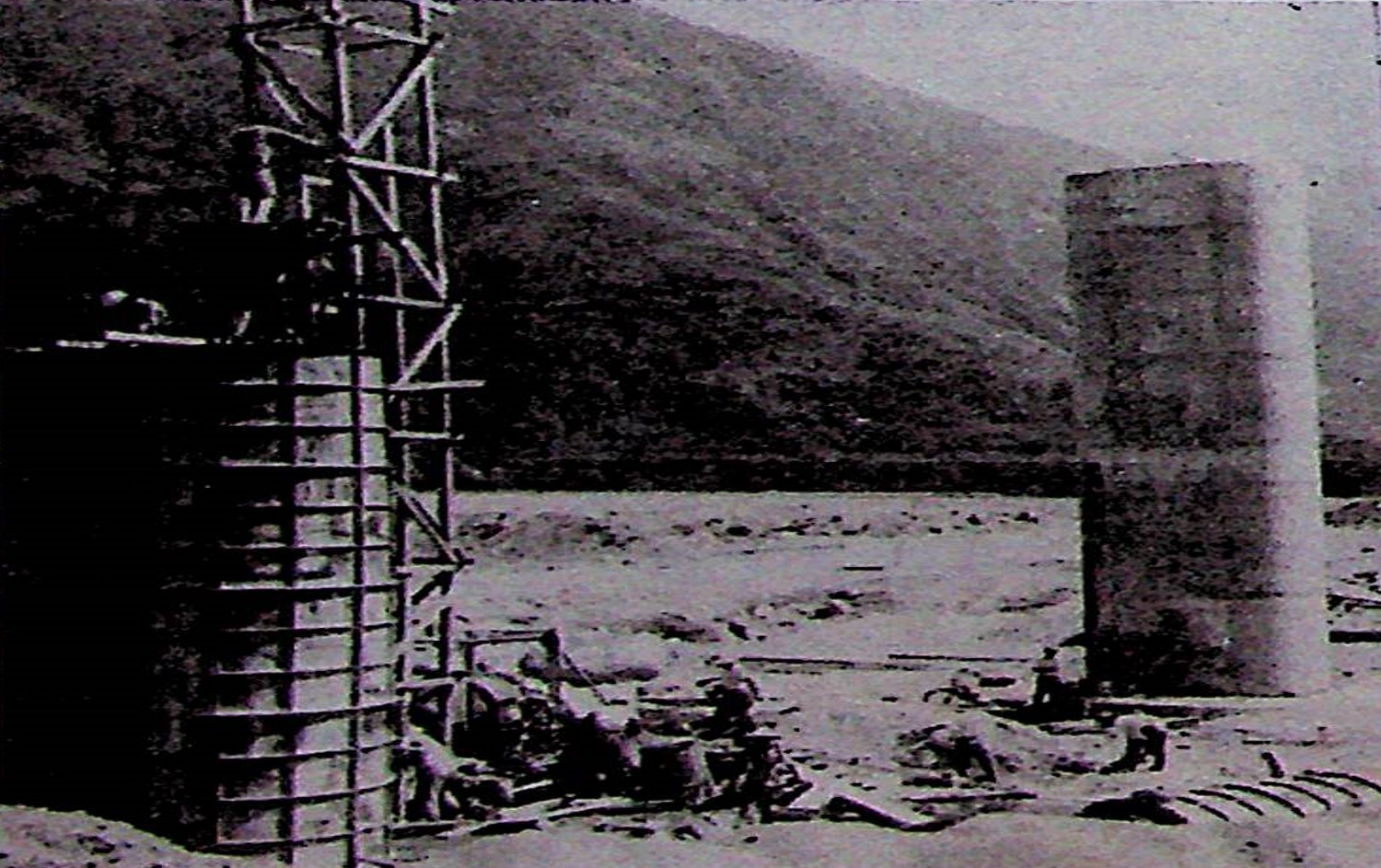 十大建設北迴鐵路橋墩施工，均採鋼筋混凝土結構