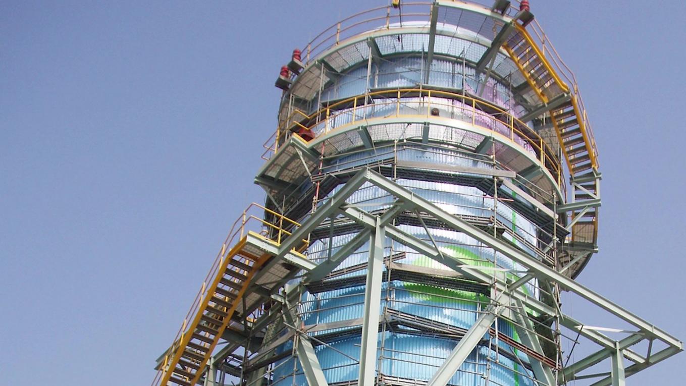 大潭電廠建廠初期煙囪工程