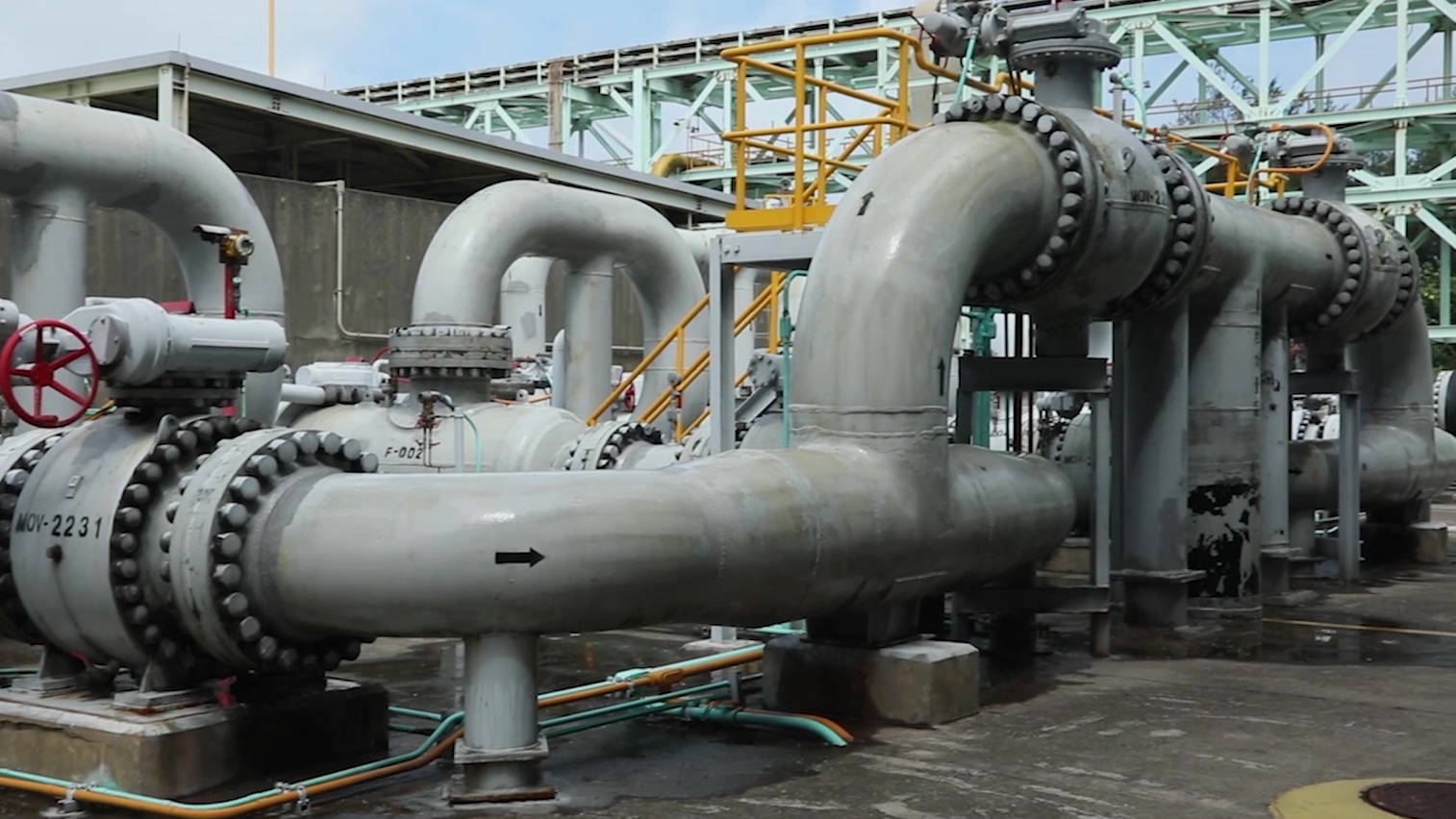 大潭電廠計量站儲氣管