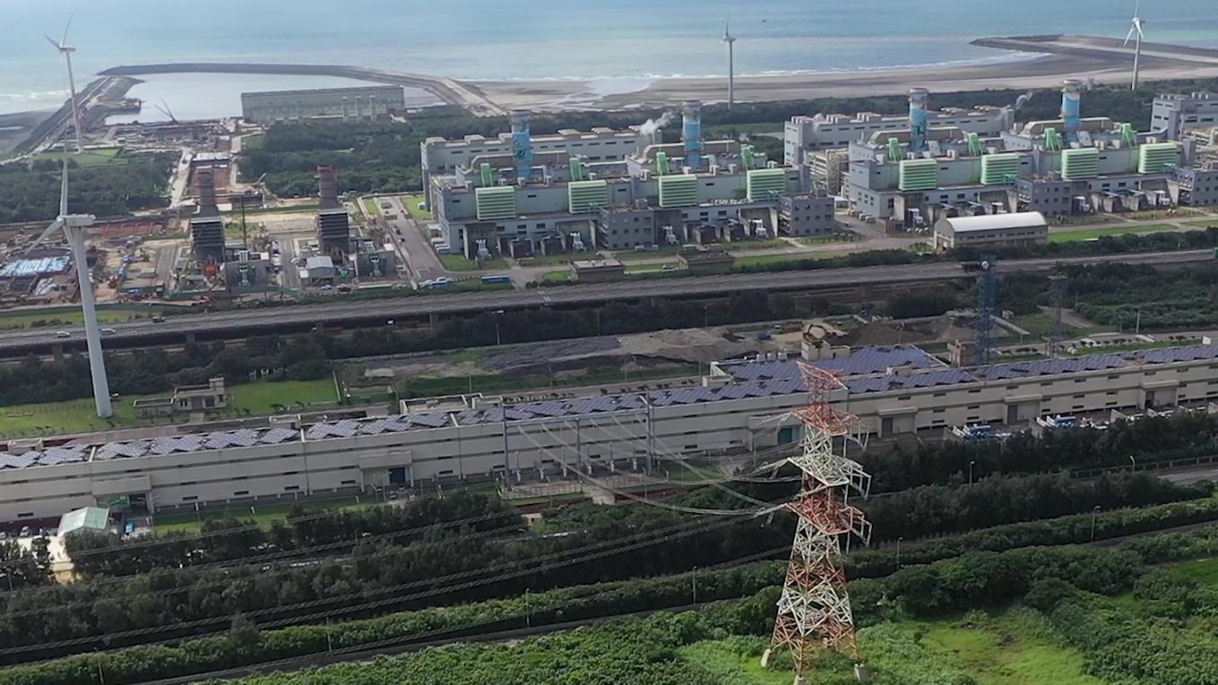大潭電廠開關場俯瞰
