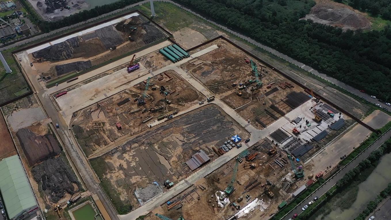 大潭電廠九號機預定地俯瞰