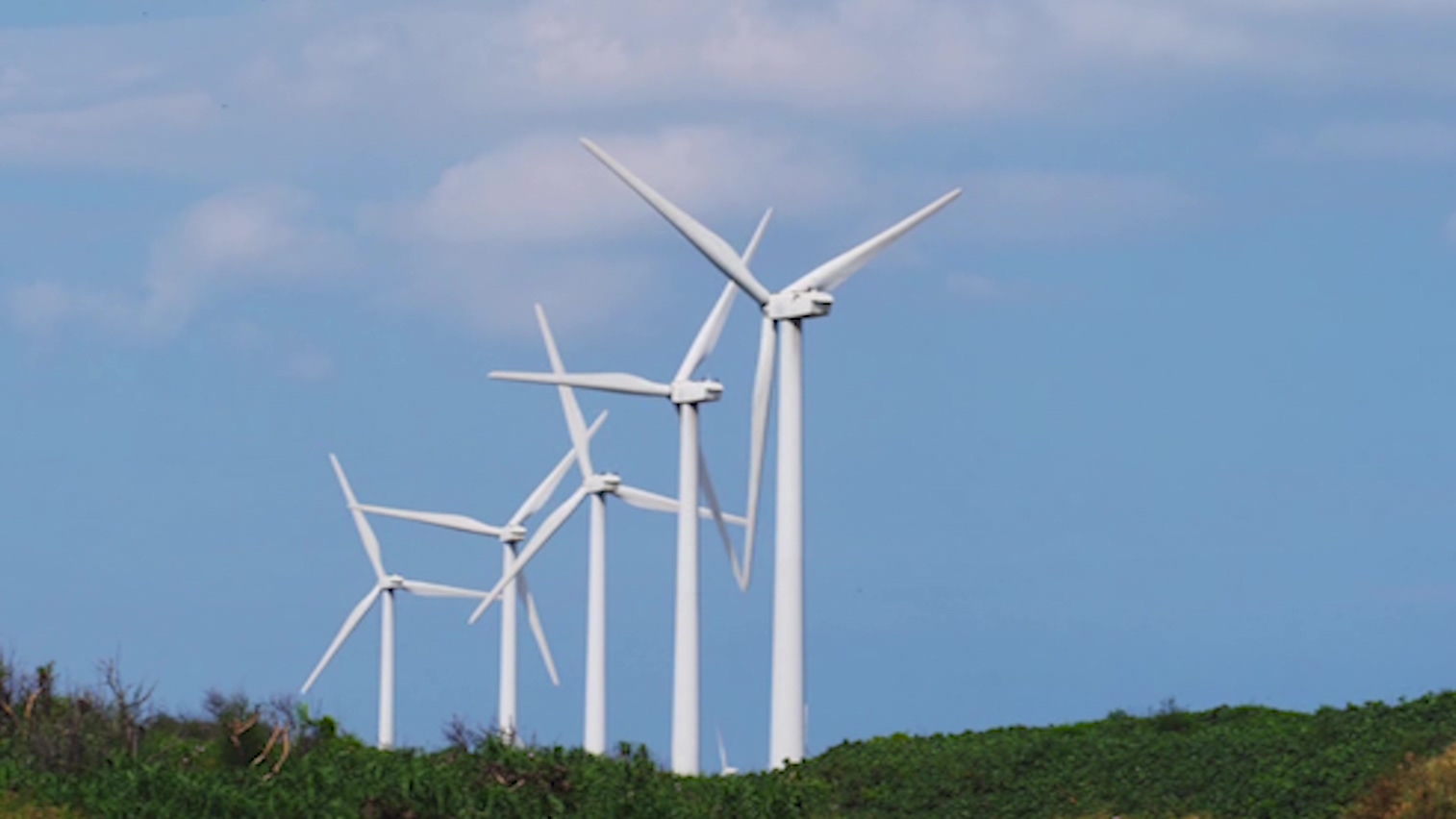 大潭電廠周邊風力發電機