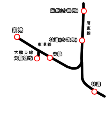 日治時代鐡道屏東線東港支線