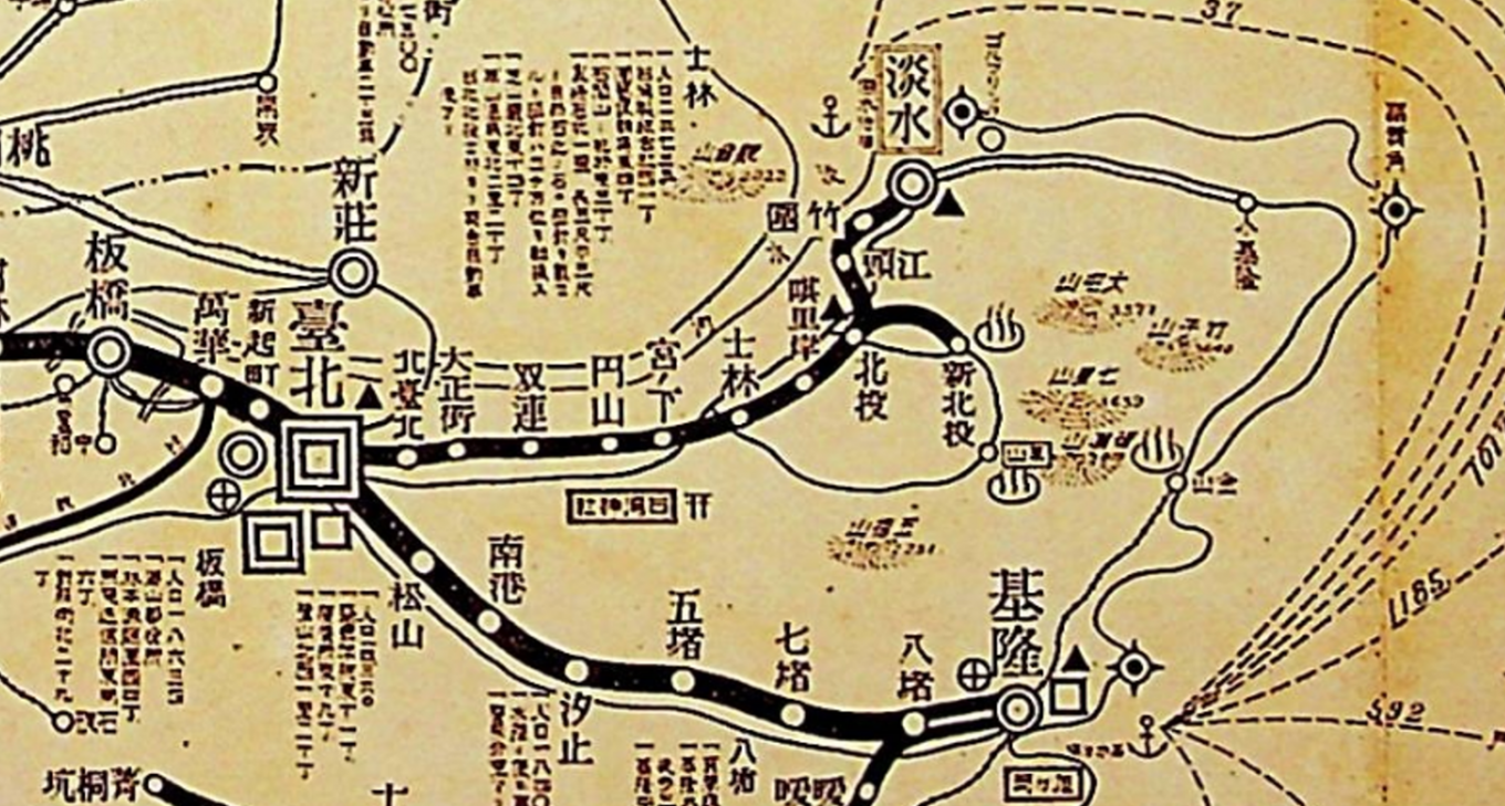 鐵路淡水支線地圖舊照