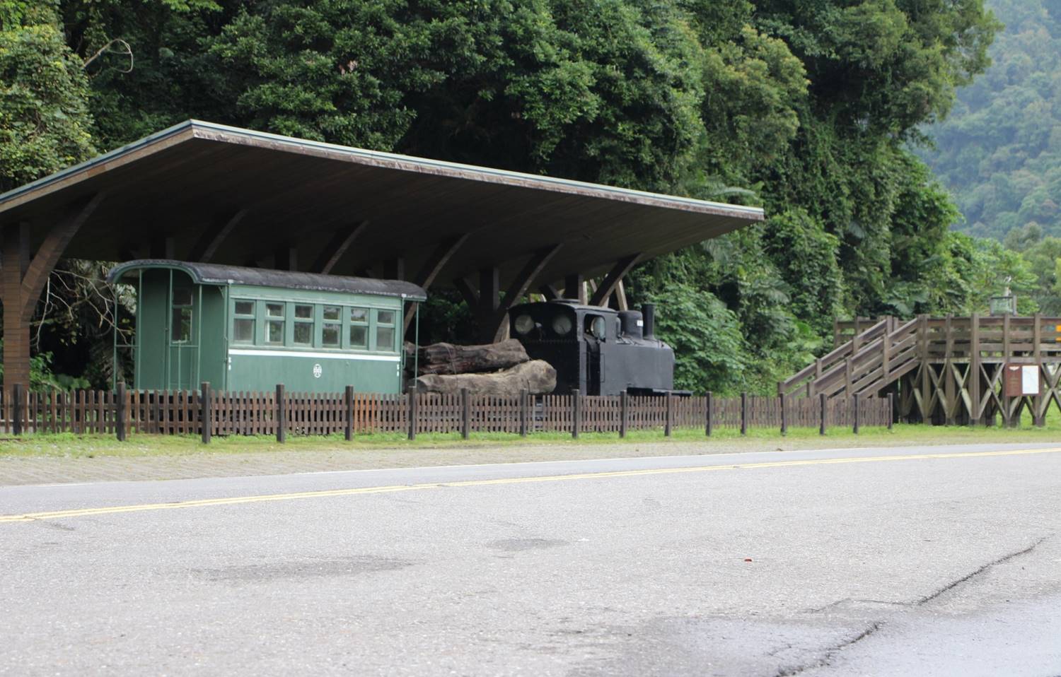 太平山林鐵土場車站展示之中華號運材火車