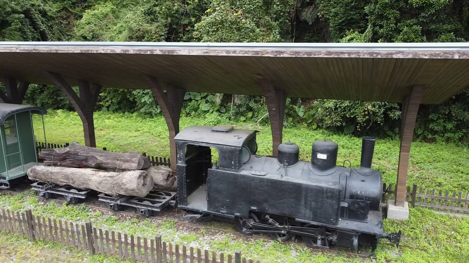 太平山林鐵土場車站展示之中華號運材火車