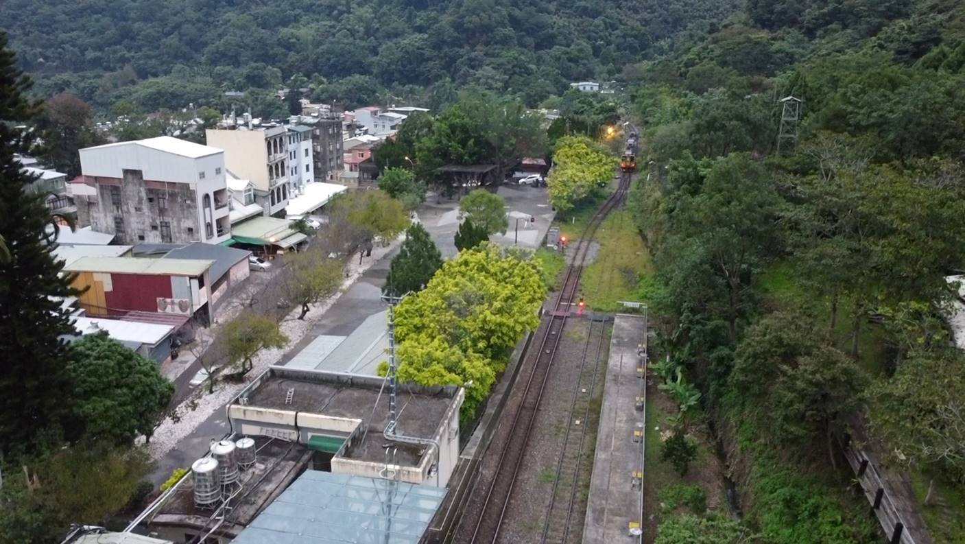 內灣支線鐵路內灣車站空拍