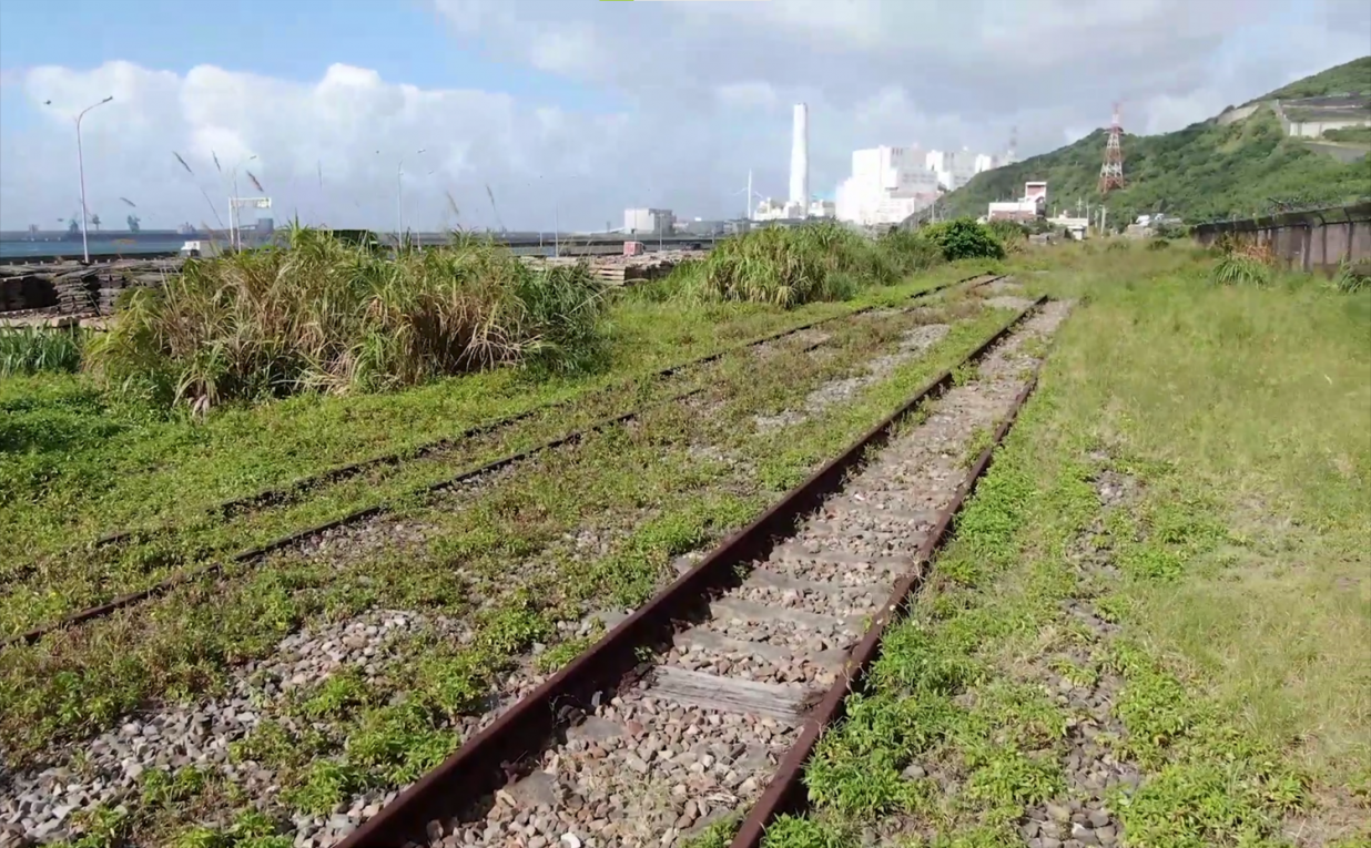 林口支線鐵路往林口火力發電廠