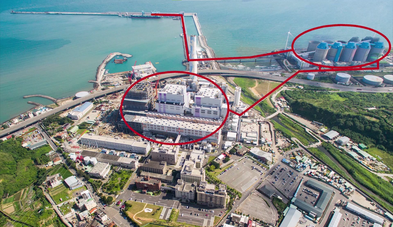 林口支線鐵路林口火力發電廠輸煤廊道路線圖