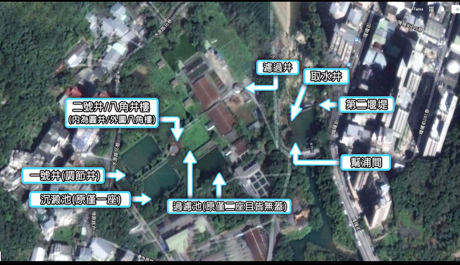 公共給水基隆水道設施位置圖