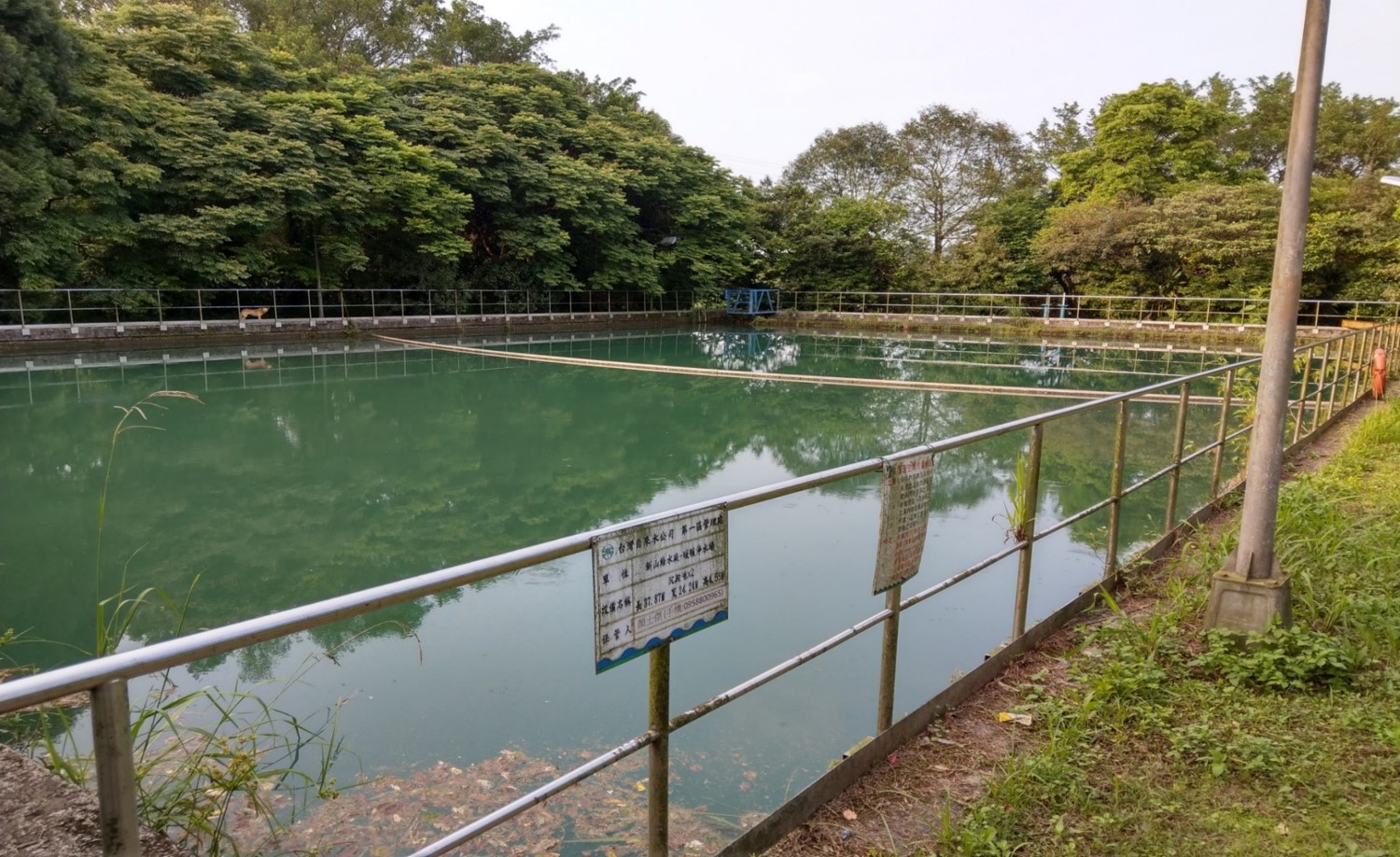 公共給水基隆水道設施沉澱池