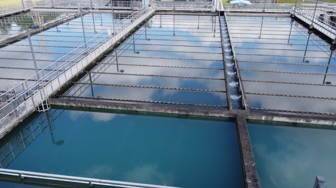 桃園地區公共給水：龍潭淨水廠傾斜管沉澱池