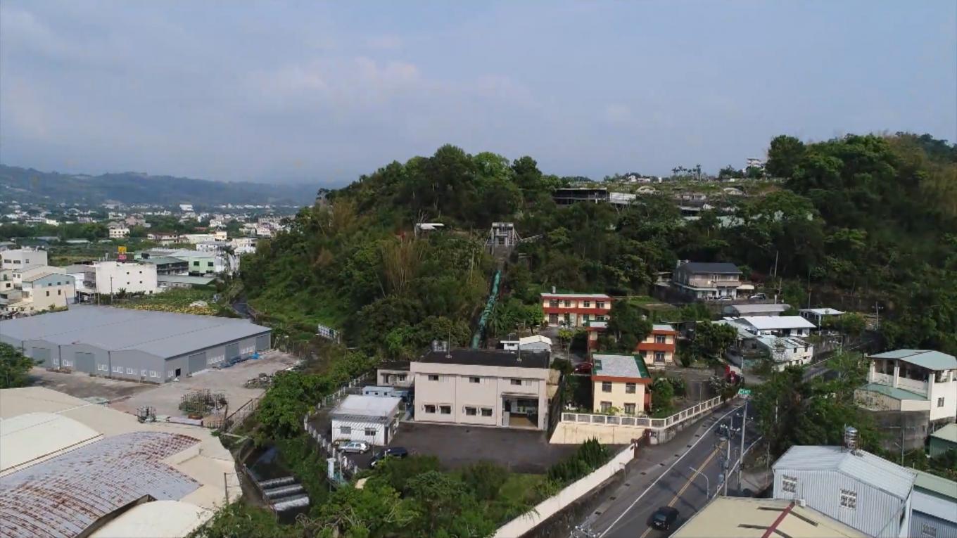 目前的大甲溪流域社寮電廠俯瞰