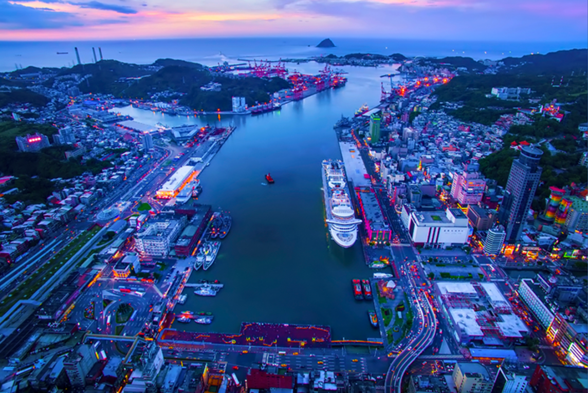 基隆港夜景