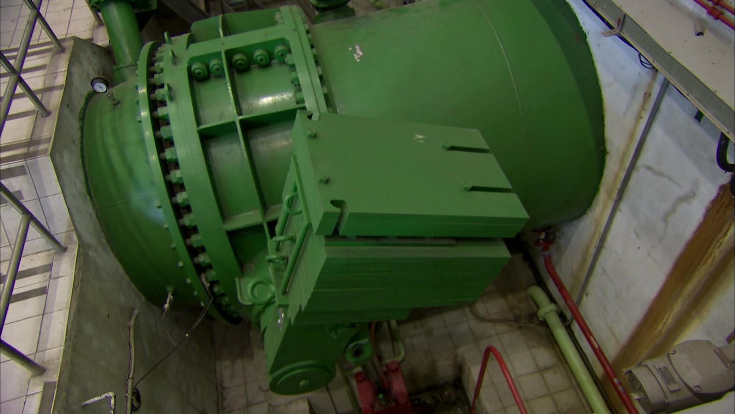 日月潭水力發電計畫所需電力的北山坑電廠發電機組(新)