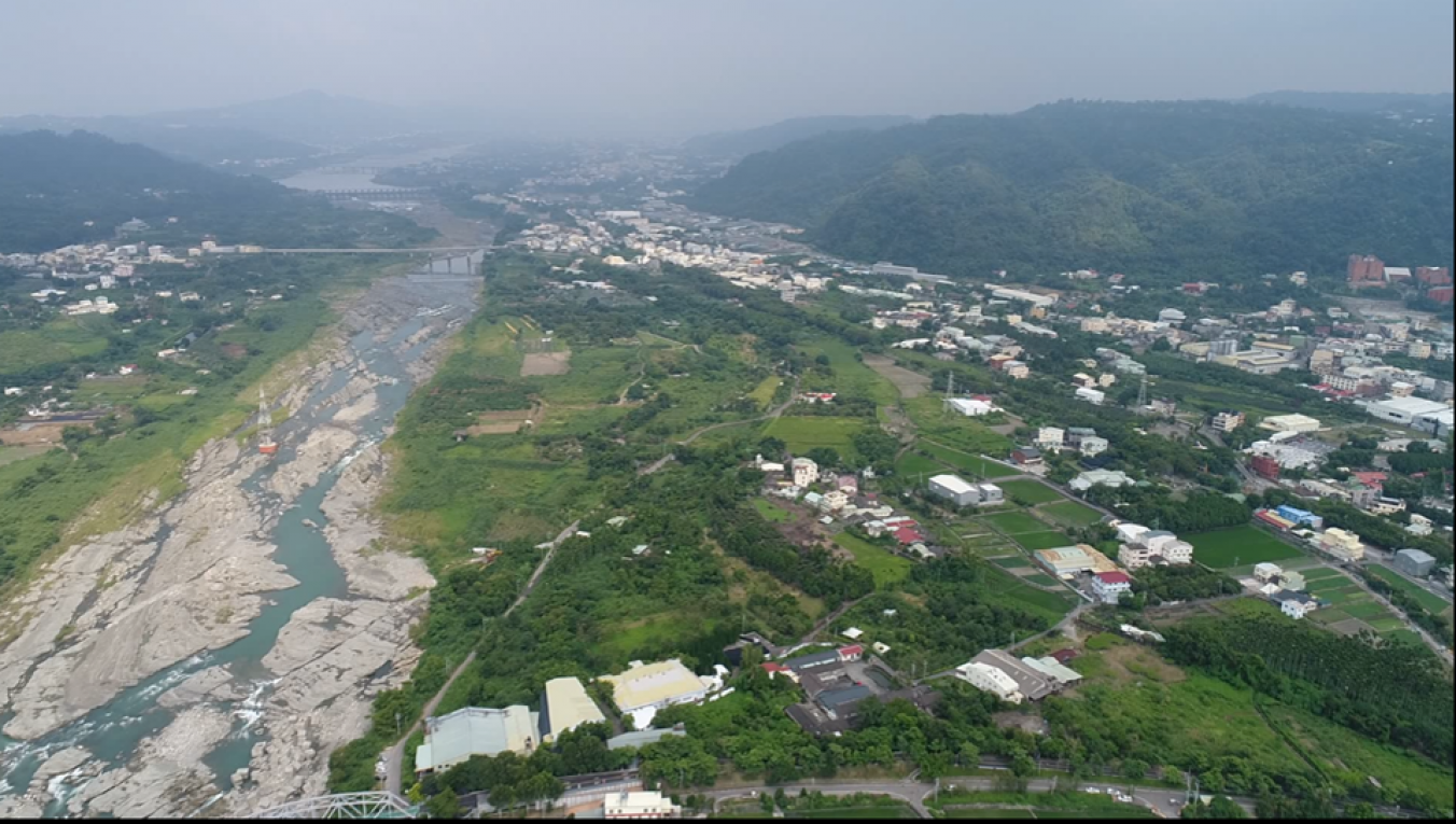 葫蘆圳水源大甲溪俯瞰