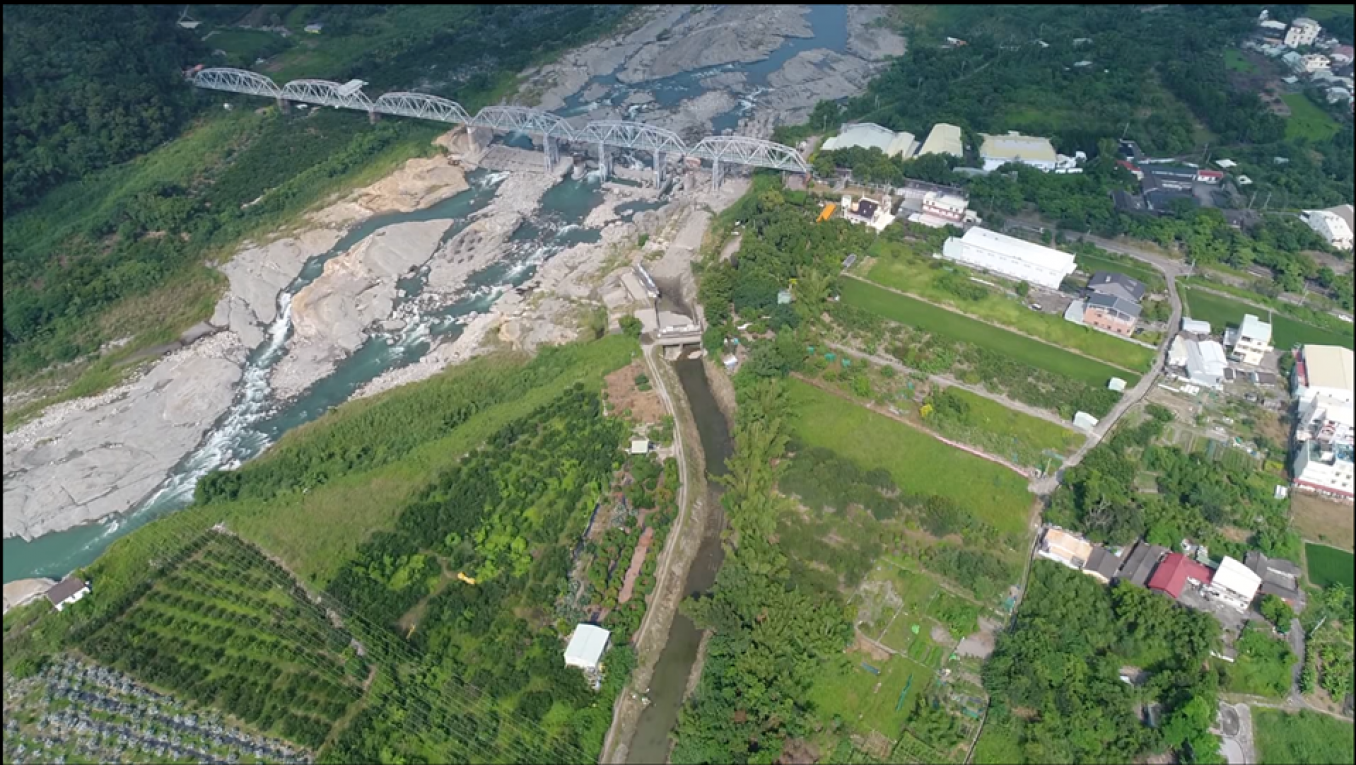 葫蘆墩圳日治時期位於舊山線鐵橋下取水口