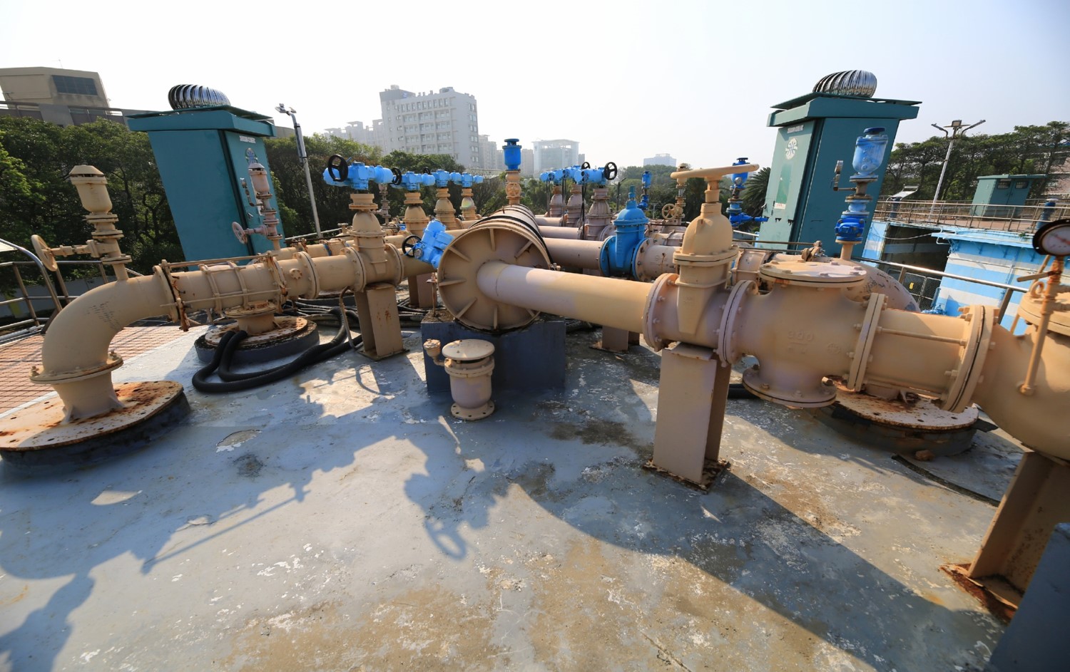 新竹第二淨水場淨水設備分水井