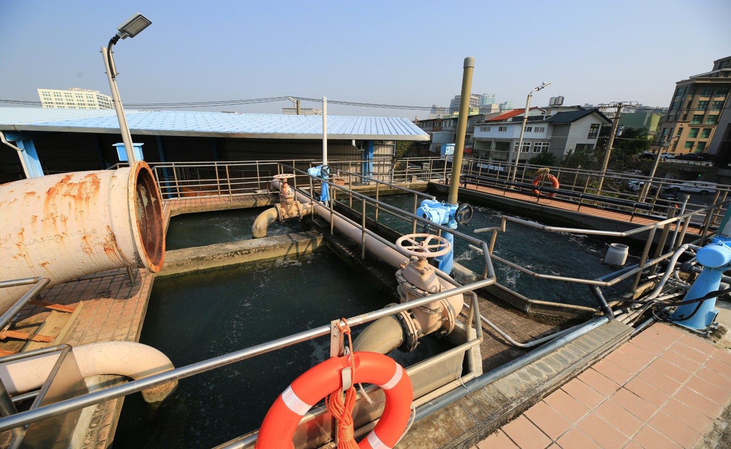 新竹第二淨水場淨水設備分水井