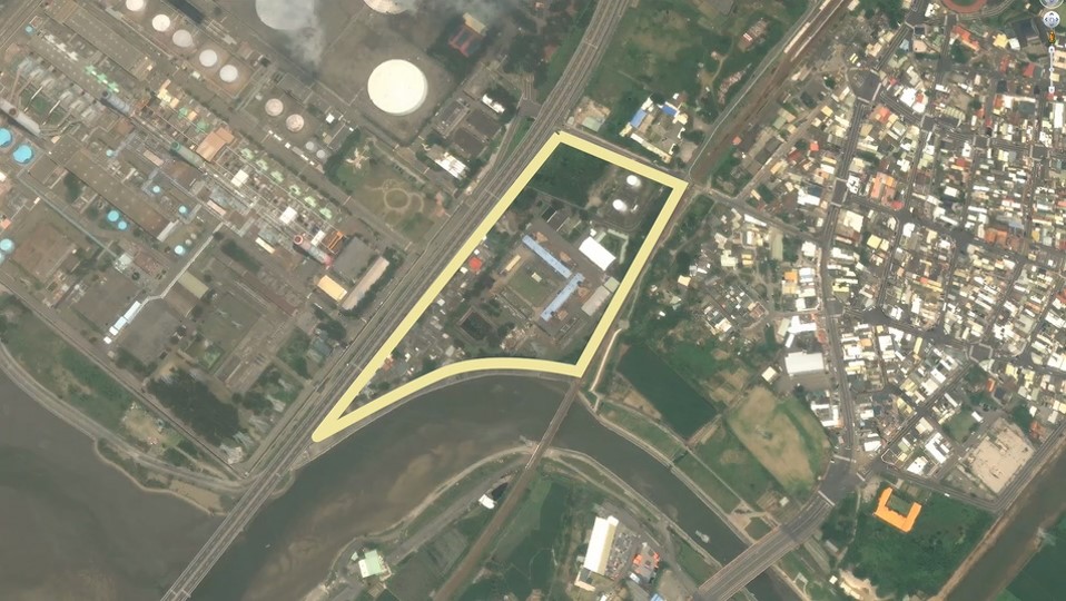 通霄火力發電廠2010年廠區空照圖
